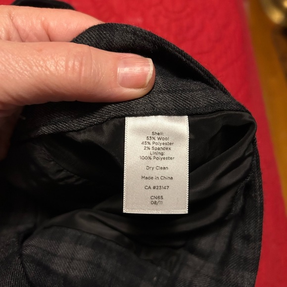 Talbots Dark Plaid Trousers - Picture 5 of 8